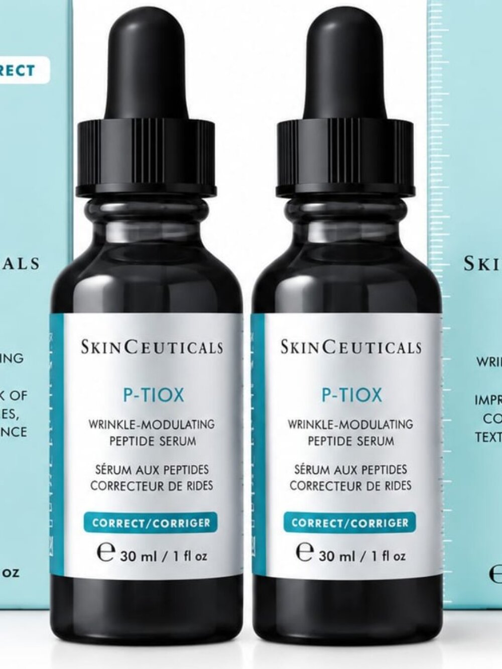 SkinCeuticals P-TIOX Anti-Aging Peptide Serum – 1oz/30ml, Pack of 2